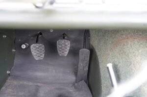 Pedals shown on the Mercedes 300SL